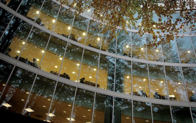 Picture of the front of the Millar Library