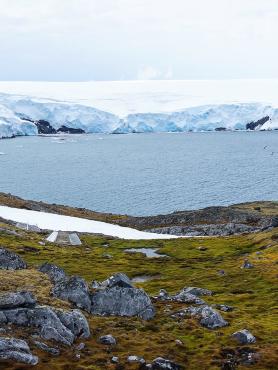 Students doing research in Antarctica