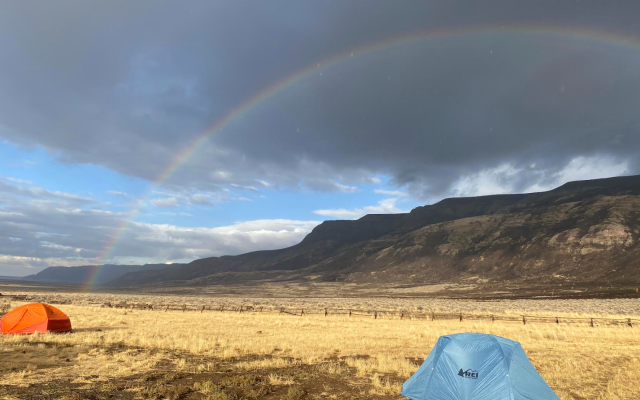 Rainbow and Outcrop