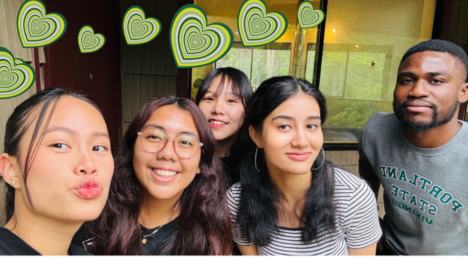 Yamini Singh with International Student Mentor colleagues