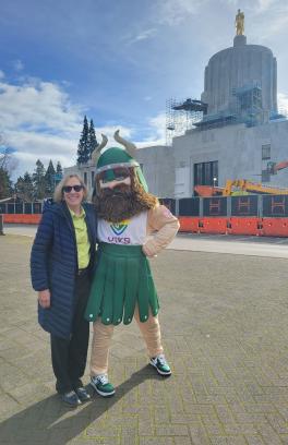Lobby Day 2024 - President Cudd and Viking
