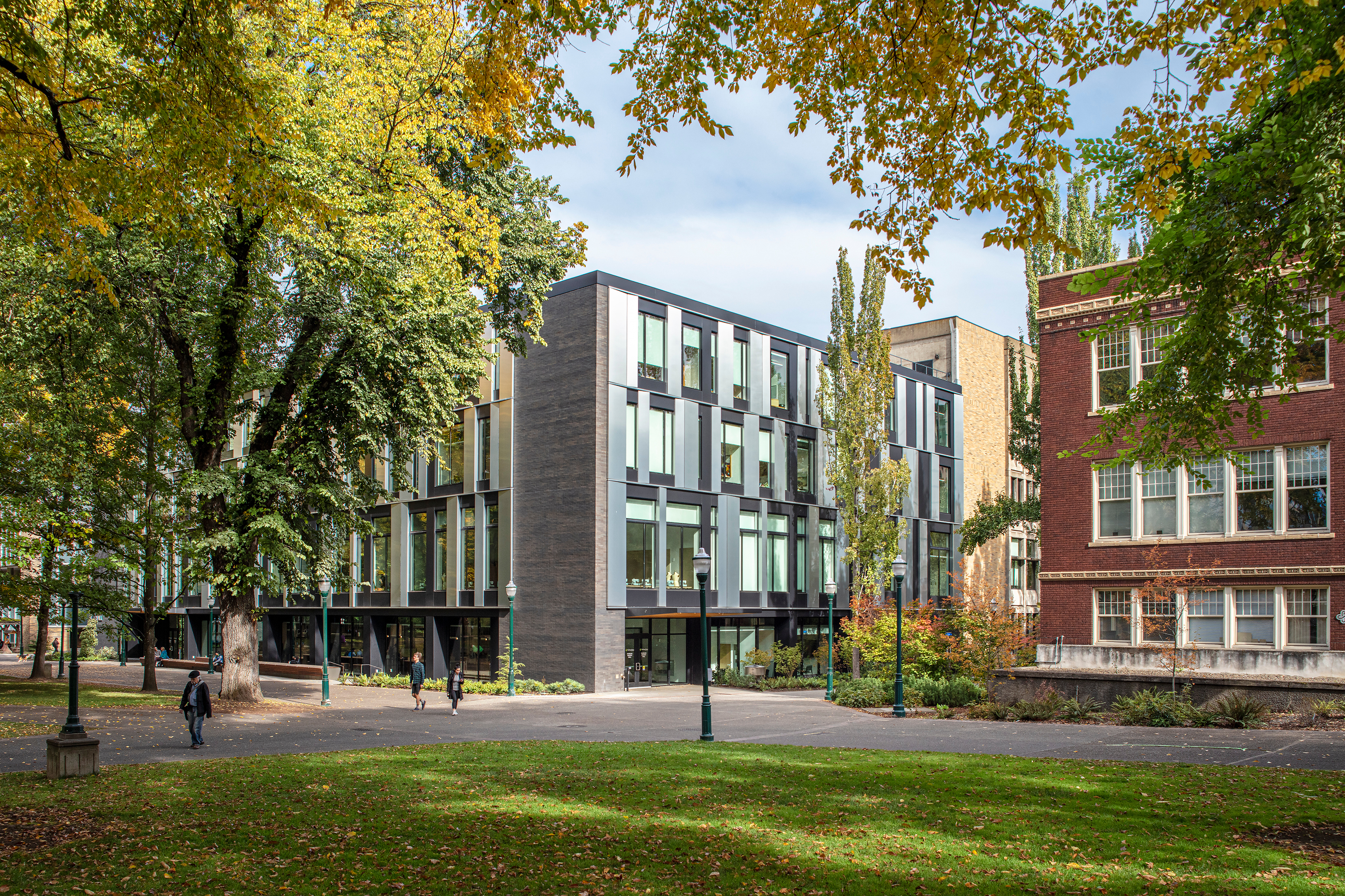 Image of two buildings across from one another