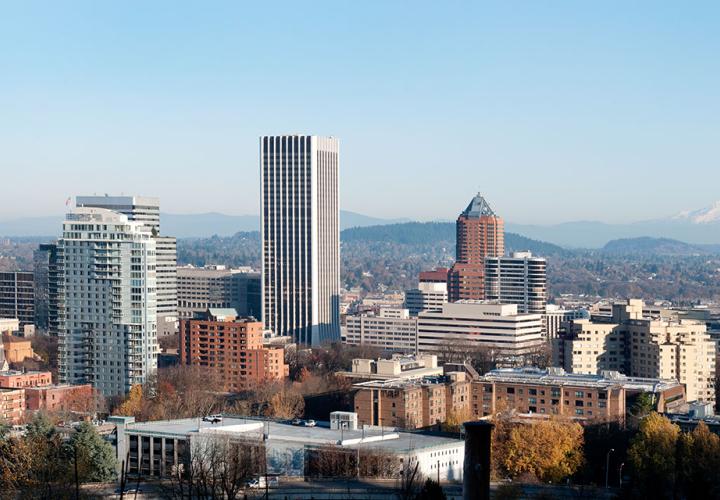 City of Portland skyline.