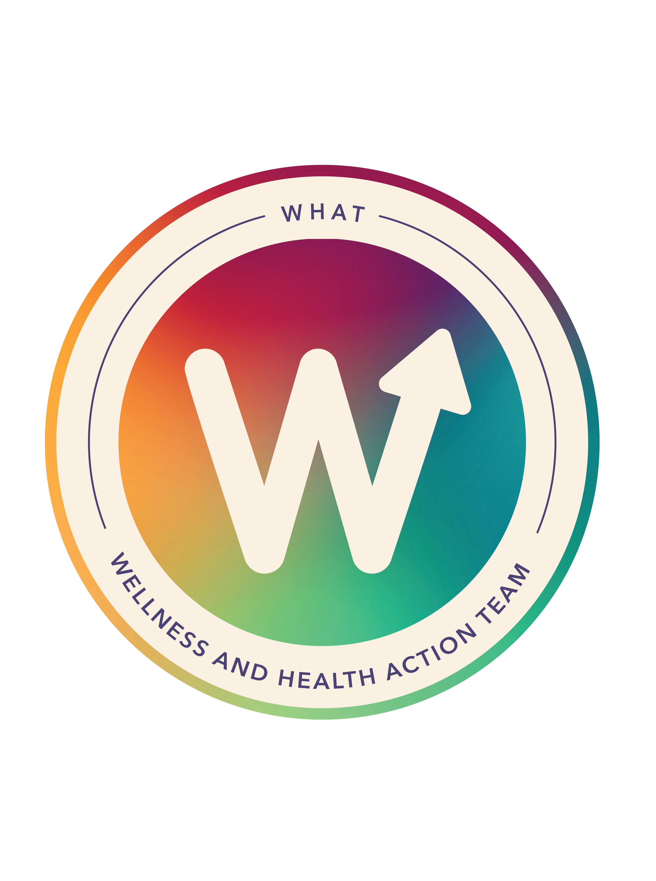 Wellness and Health Action Team logo with multicolored design.