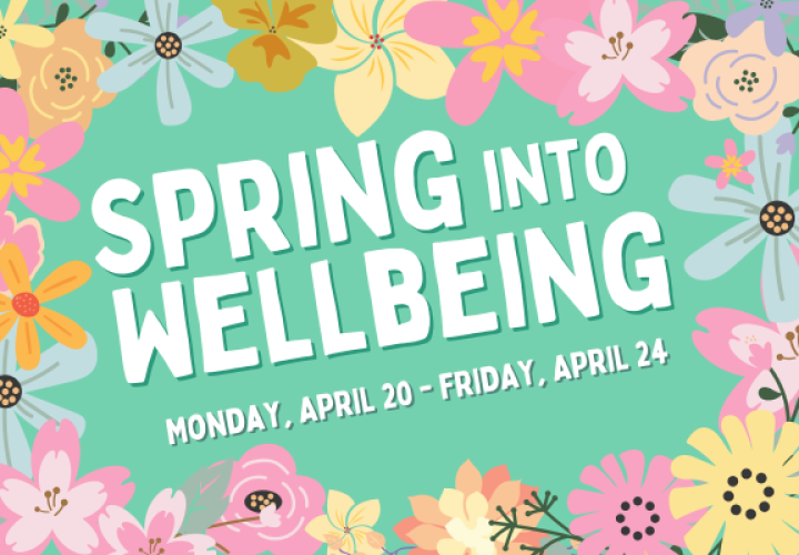 Spring into Wellbeing schedule