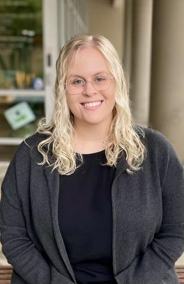 Rachel Sanders headshot in front of SHAC