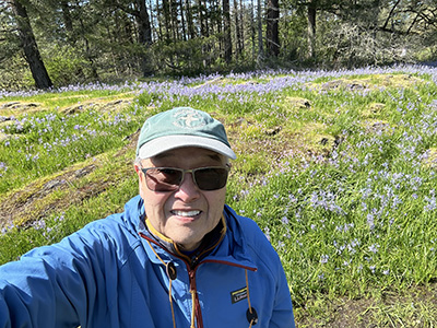 Joji Kappes in Camassia Natural Area 
