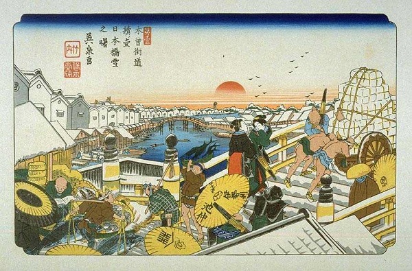 Illustration: Nihonbashi, the commercial center of old Edo