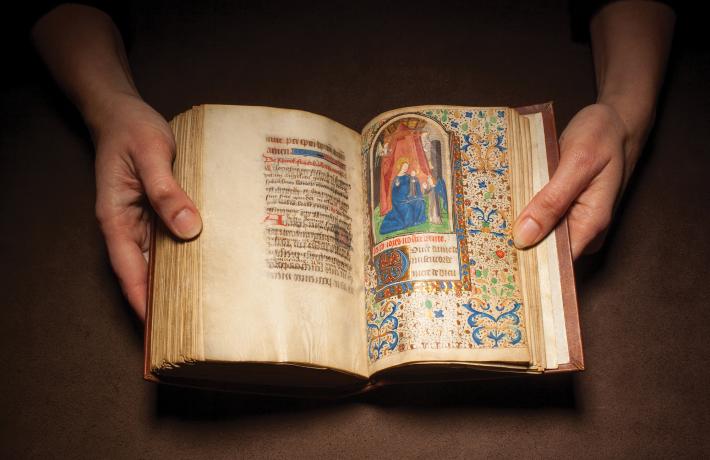 photo of a medieval book