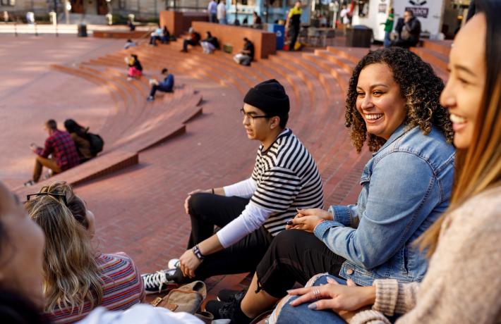 Students on the PSU campus