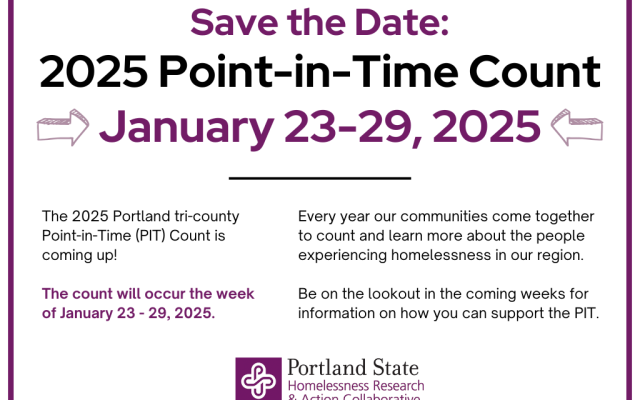Text in jpg format with dates for 2025 point in time count