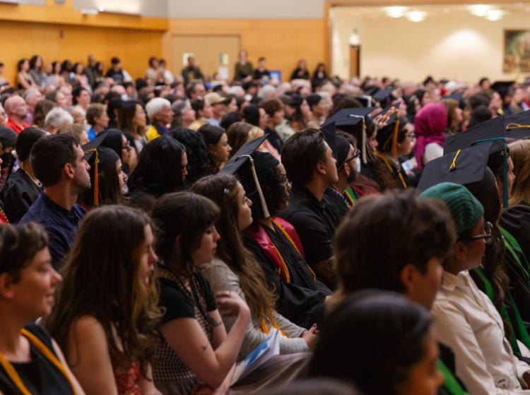 Audience at Honors Commencement