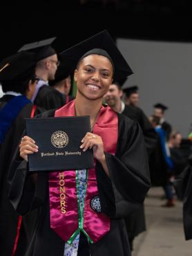 Honors Grad at Commencement