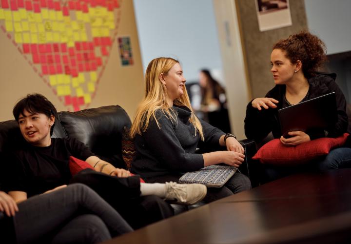 Students in the Honors Commons