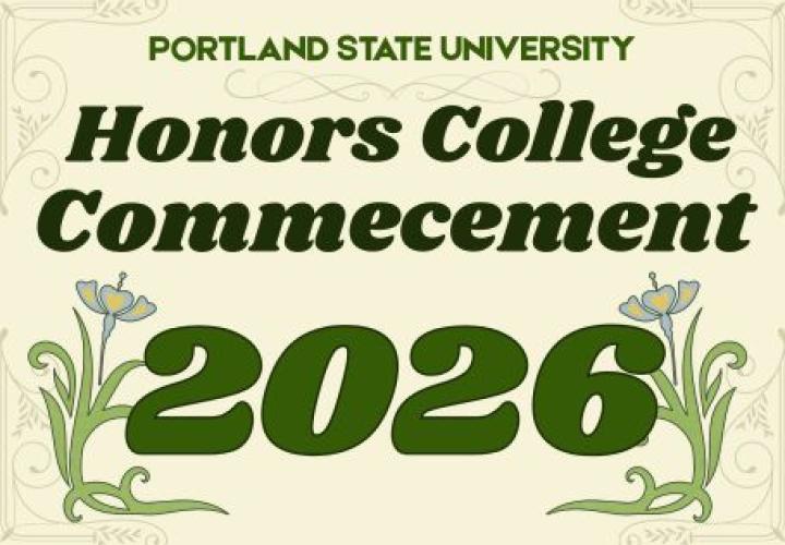 Honors College Commencement 2026 with flowers