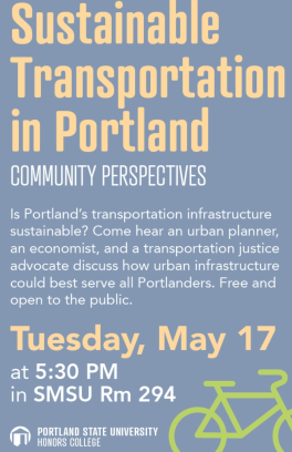 Transportation in Portland Event Flyer