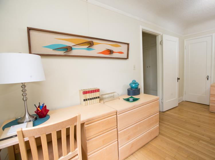 Alternate view of second bedroom in furnished quad