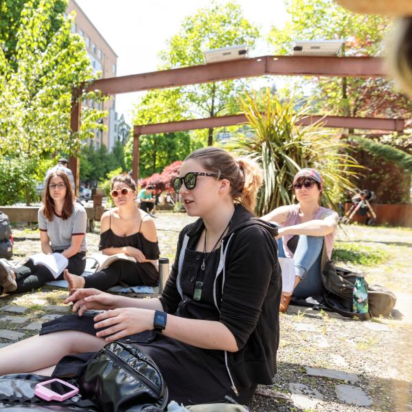 Summer conference gathering on campus