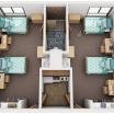 3D Floor Plan of Ondine Studio Suite Furnished