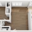 3D Floor Plan of Unfurnished One Bedroom