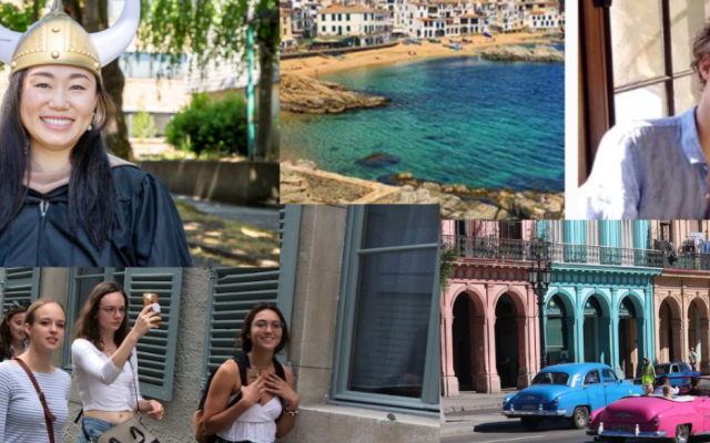 Collage of study abroad opportunities. 