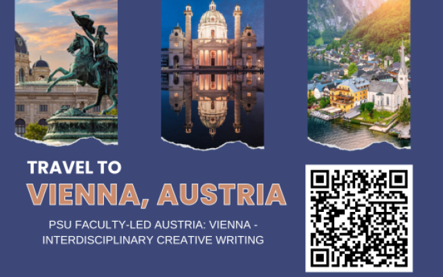 Travel to Vienna, Austria. PSU Faculty led Austria: Vienna - Interdisciplinary Creative Writing
