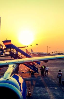 Image of airplane on tarmac