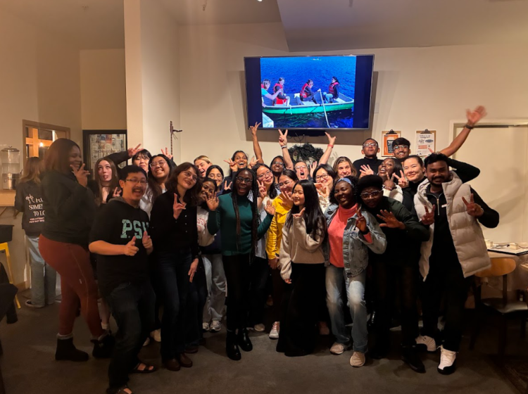 Mentors gather for the ISMP certificate ceremony.