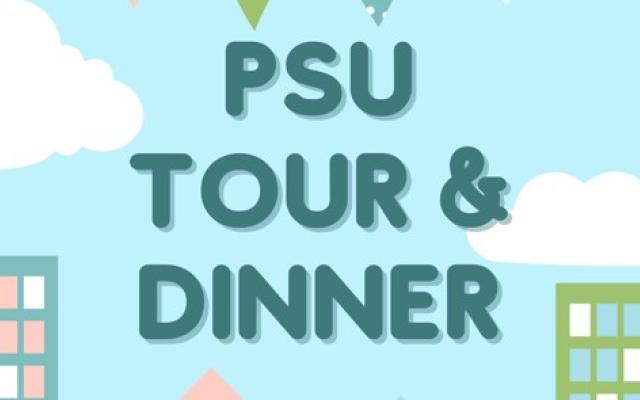 Flier for PSU tour and dinner