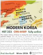 Modern Korea Course Flyer