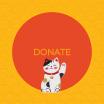 Donation Button with Maneki Neko