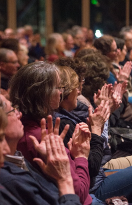 clapping hands in audience