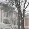 Lincoln Hall on a snowy winter day - horizontal banner