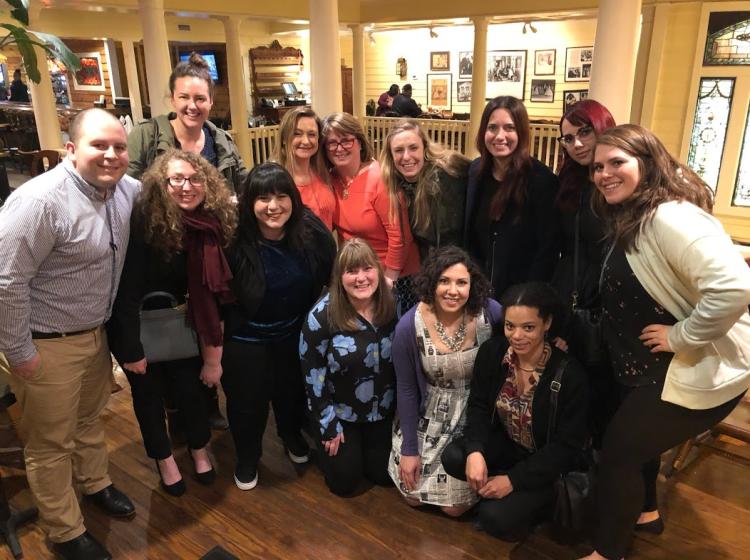 Photo of Portland State University Social Psychology faculty, undergraduates, and graduate students who attended the SPSP annual conference in Atlanta, Georgia.