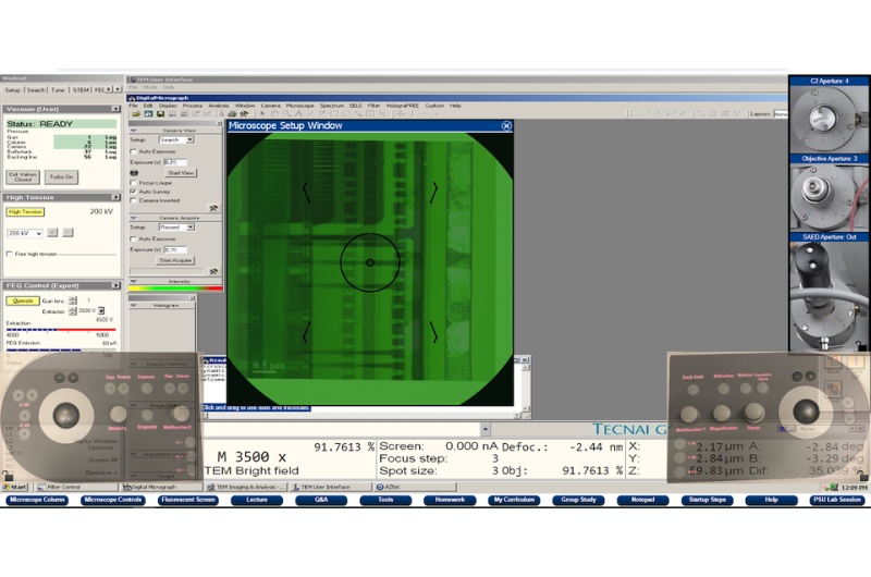 Microscope simulator