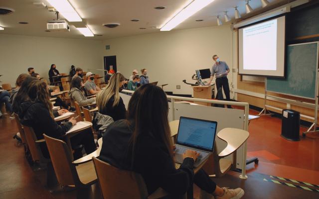 Students in lecture class