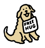 Free hugs doggy