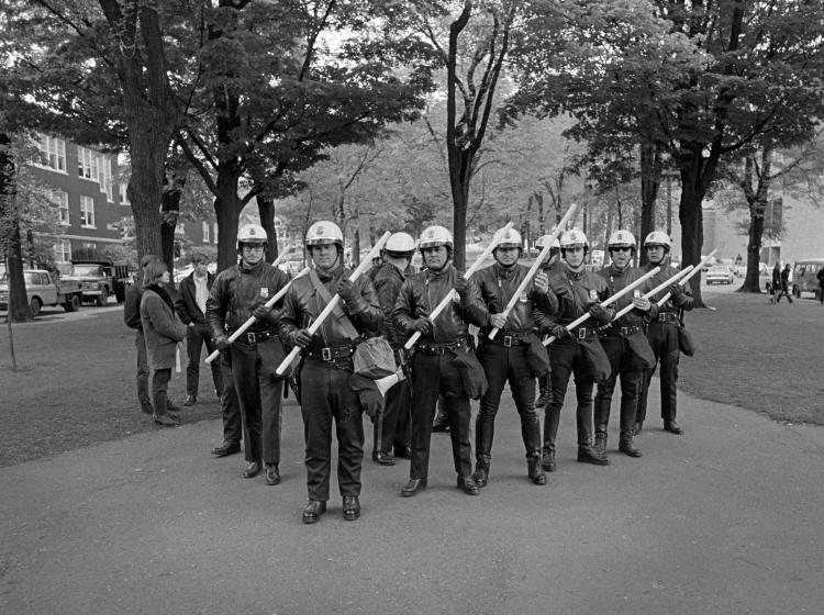Tactical Squad in the Park Blocks.