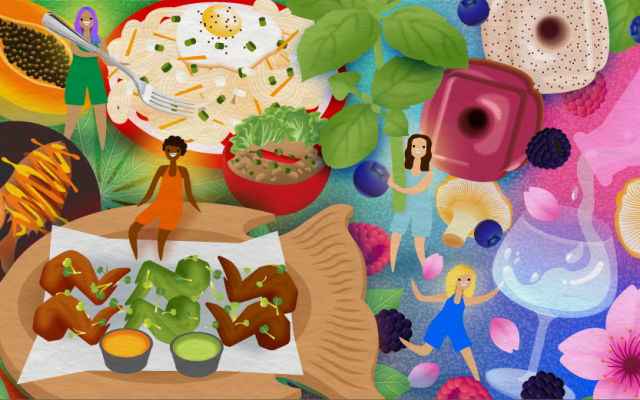 PSU foodies illustration