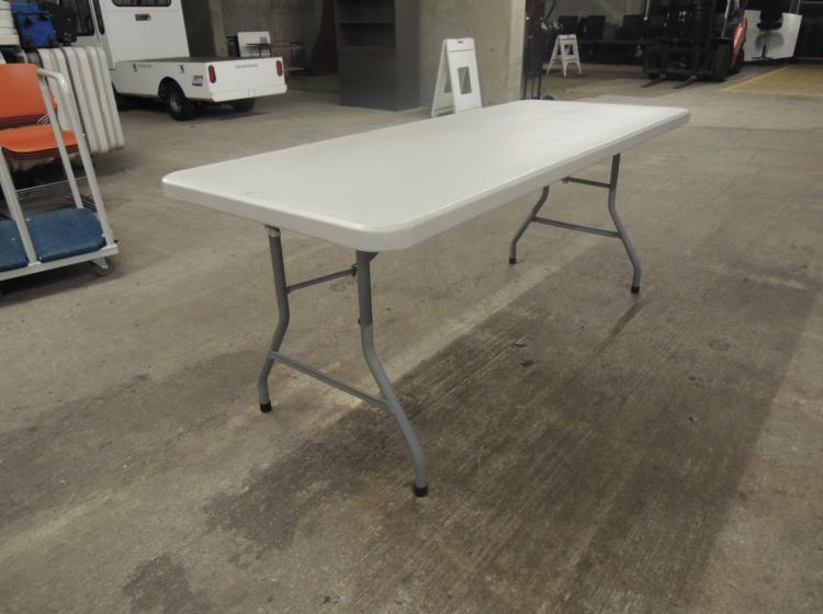 60" Plastic rectangular folding table - 44 available