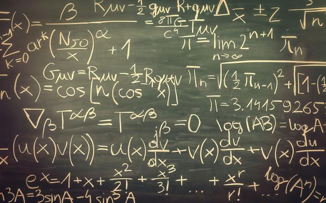math equations written on a chalkboard