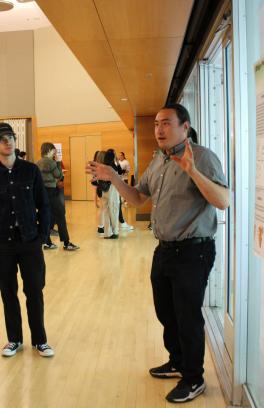 Joshua Hootman poster presentation at the Summer Research Academy 2024