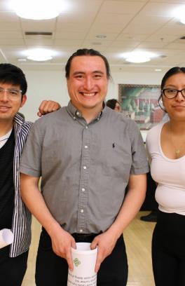 Acamaro, Joshua and Claudi after their poster presentation