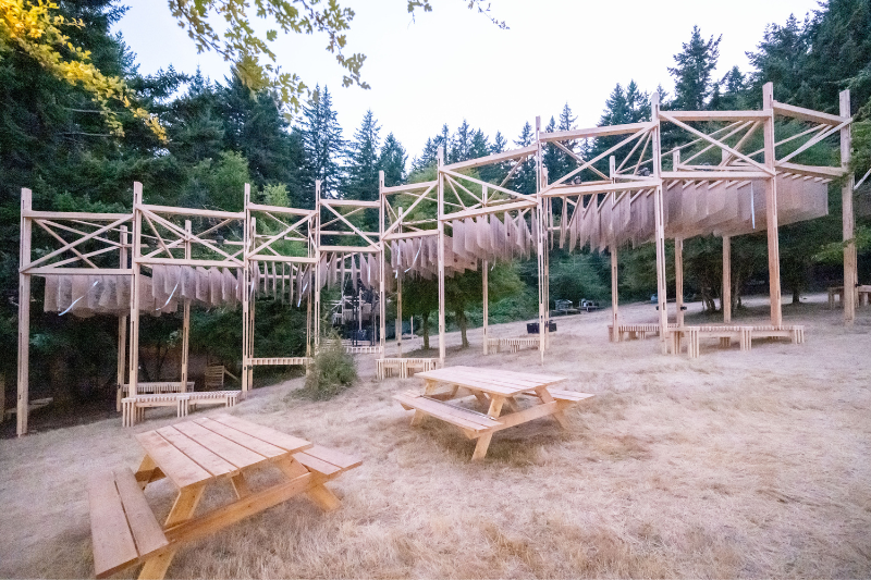 Pickathon stage construction