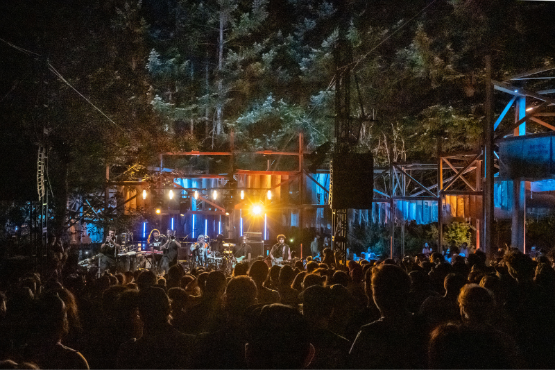 Pickathon stage during performance