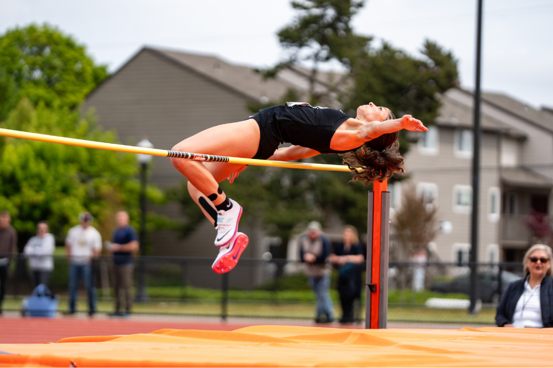 Ocean Rideout in high jump compettion
