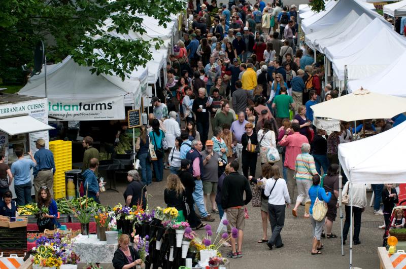 image of the portland farmer's market