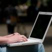 closeup of a laptop