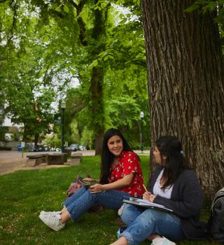 Students chatting