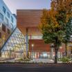 A profile of the Karl Miller Center, a building with modern architecture.